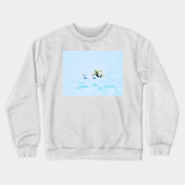 Save the arctic No. 2 Crewneck Sweatshirt by asanaworld